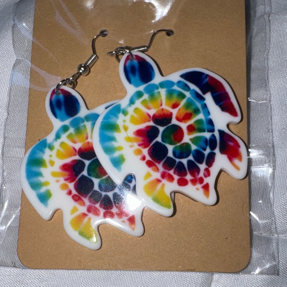 Colorful Turtle Earrings